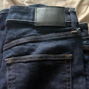 Express Men’s Dark Indigo Slim Straight Jeans